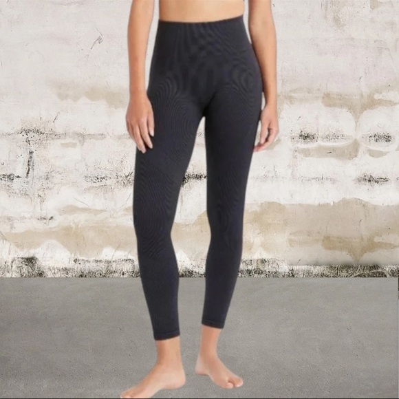 JoyLab Pants - Women's High-Rise Ribbed Seamless 7/8 Leggings - JoyLab - S